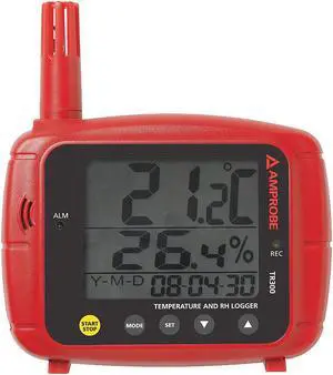 AMPROBE TR300 Data Logger,Temp and Humidity,Dew Point