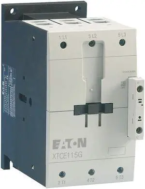 EATON XTCE150G00A IEC Magnetic Contactor, 3 Poles, 120V AC, 150 A, Reversing: No