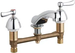 Lavatory Sink, Brass, 3 Holes, ADA Compliant CHICAGO FAUCETS 404-VE66ABCP