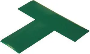 MIGHTY LINE GREENT Floor Marking Tape,T,2In W,6In L,PK100