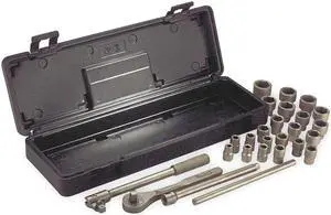AMPCO W-260M 1/2" Drive Nonsparking Socket Wrench Set, Metric, 26pcs