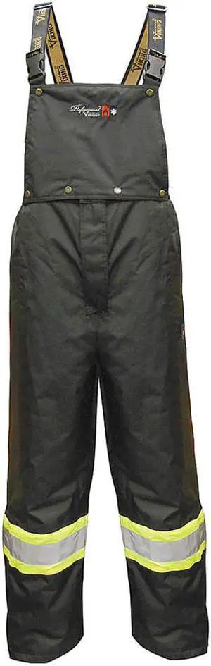 VIKING 3907FRP-XL Flame-Resistant Rain Bib Pants, XL, 31 1/2 in Inseam,