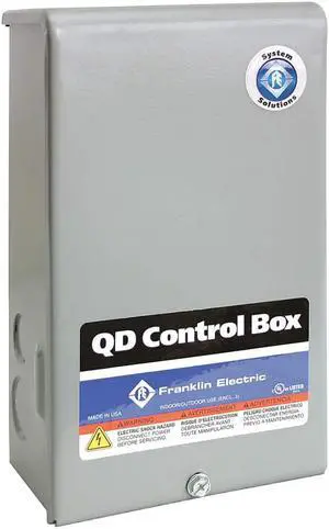 FRANKLIN ELECTRIC 558801 Control Box,1/3HP,115V,1Phase