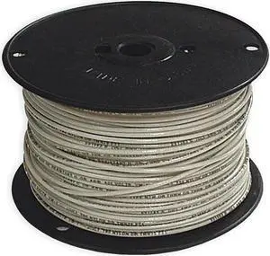 SOUTHWIRE 11580801 Building Wire, THHN, 14 AWG, 500 ft, White, Nylon Jacket,