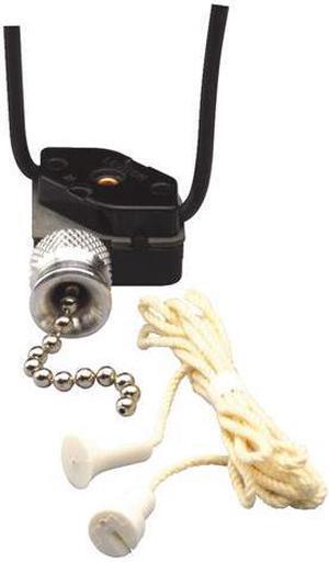 Leviton 052-10097-008 Single Pole Pull Chain Switch-PULLCHAIN SWITCH