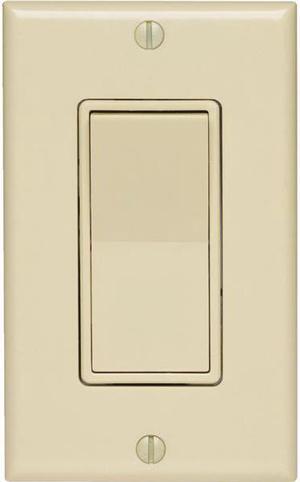 Leviton, 5672-2, Ivory LIGHTED Illuminated Decora Rocker Wall Switch Single Pole