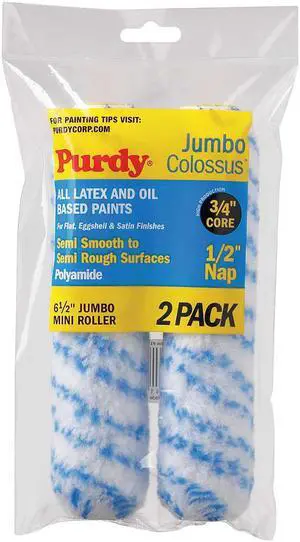 PURDY 140626033 Mini Paint Roller Cover,6-1/2 In,PK2
