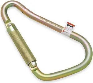 HONEYWELL MILLER 18D-1/ Carabiner, Twist-Lock, 8-5/8" L, Zinc-Plated Alloy
