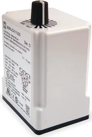 SCHNEIDER ELECTRIC 9050JCK15V20 Time Delay Rlay, 120VAC, 10A, DPDT, 1.8 sec.,