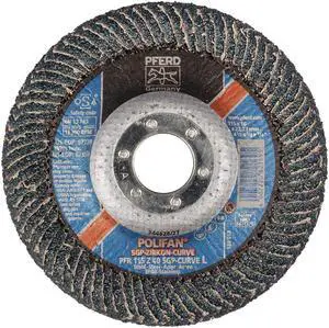 PFERD 67339 4-1/2" x 7/8" A.H. POLIFAN Flap Disc - Z SGP CURVE STEELOX,