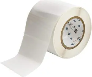BRADY THT-55-483-1 Thermal Transfer Label, White, Labels/Roll: 1000