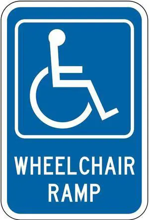 LYLE HC-015-12HA ADA Handicapped Parking Sign,18" x 12, HC-015-12HA