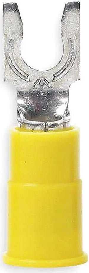 3M MNG10-10FLX Fork Terminal, #10 Stud Size, 10 AWG, 600 V, Nylon Insulated,