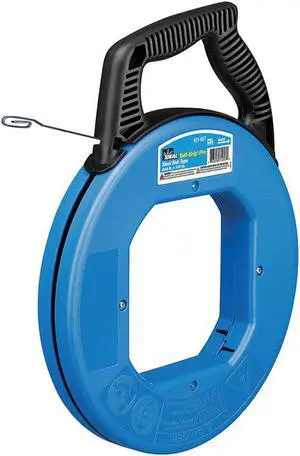 IDEAL 31-055 Fish Tape,1/8 In x 60 ft,Blued Steel
