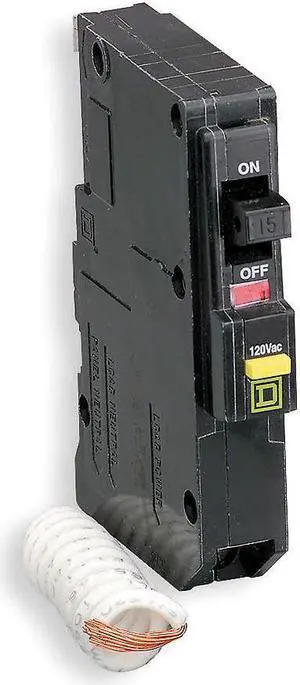 SQUARE D QO130GFI Miniature Circuit Breaker, QO Series, 30A, 1 Pole, 120V AC,