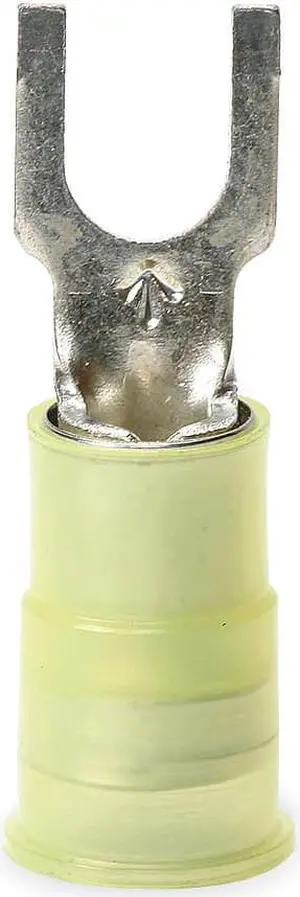 3M MNG10-8FBX Fork Terminal, #8 Stud Size, 10 AWG, 600 V, Nylon Insulated,