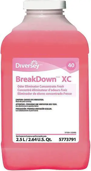 DIVERSEY 95773791 Odor Eliminator,2.5L,Fresh,PK2