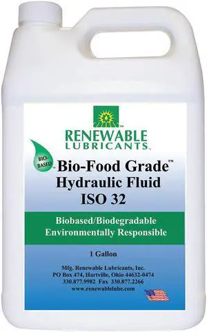 Vegetable Oil Hydraulic Oil, 1 gal. Jug, ISO Viscosity Grade : 32