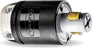 HUBBELL WIRING DEVICE-KELLEMS HBL23014HGB Locking Plug, Non-NEMA, 20 A, 125V