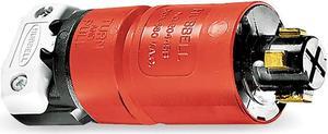 HUBBELL WIRING DEVICE-KELLEMS HBL20445B Locking Plug, Non-NEMA, 30 A, 480V AC,