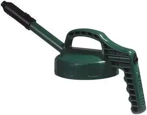 OIL SAFE 100303 Stretch Spout Lid,w/0.5 In Out,Dk Green
