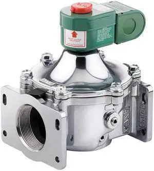 ASCO JB8214250CCSA 120V AC Aluminum Fuel Gas Solenoid Valve with Test Port,