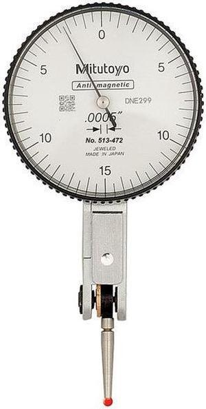 MITUTOYO 513-472-10E Dial Test Indicator,Hori,0 to 0.030 In
