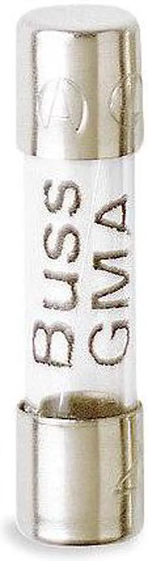 EATON BUSSMANN GMA-63-R Glass Fuse, Fast-Acting, 63mA, 250V AC, 10kA at 125V