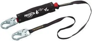 3M PROTECTA 1340129 Shock Absorbing Lanyard, 6 ft., 310 lb. Weight Capacity,