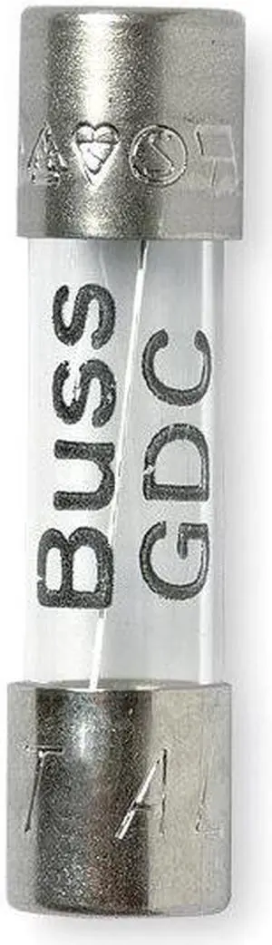 EATON BUSSMANN GDC-100MA Glass Fuse, Time-Delay, 100mA, 250V AC, 35A at 250V