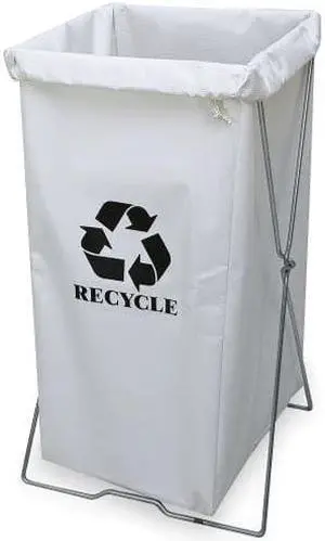 ROYAL BASKET TRUCK G00-WWX-EBN Enviro Hamper Bag, 30 gal, white vinyl