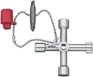 WIHA 21103 Control Cabinet Key,Dbl Ended