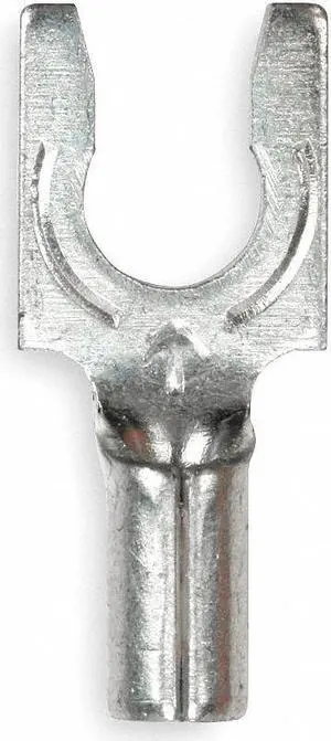 3M MU18-8FLX Fork Terminal, #8 Stud Size, 18 AWG, 600 V, Bare Insulated, Bare,