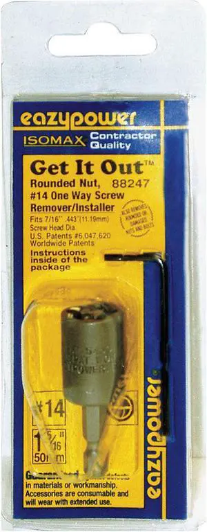 EAZYPOWER 88247 One Way Screw Remover,No.14
