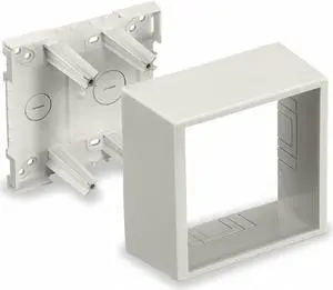 HUBBELL WIRING DEVICE-KELLEMS PDB12TGLV Undivided Box,White,PVC,Boxes