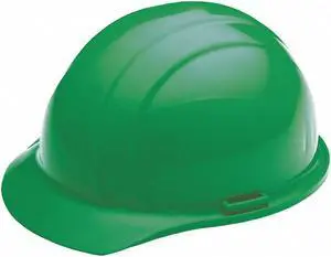 ERB SAFETY WEL19368GR Hard Hat, Americana, Polyethylene, 4 Point Ratchet, Type