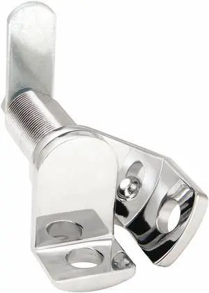 CCL 59020 Keyless Padlockable Cam Locks, Chrome, 1 1/8 in For Door Thickness, 0