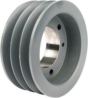 ZORO SELECT 363B 1/2 in to 1-5/8 in Quick Detachable Bushed Bore 3 Groove