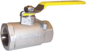 APOLLO VALVES 7610227A 3/8" FNPT Stainless Steel Ball Valve Inline