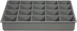 Durham Mfg Compartment Drawer Insert Gray Powder Coated  Plastic  229-95-20-IND