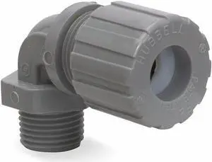 HUBBELL WIRING DEVICE-KELLEMS NHC1035CR Liquid Tight Connector,3/4in,90 deg,Blue