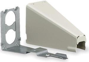 HUBBELL WIRING DEVICE-KELLEMS HBL5786IVA Adjustable Offset Connector,Ivory,Steel