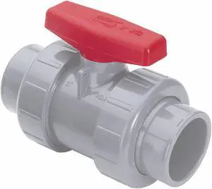 SPEARS 3639-015C 1-1/2" Socket x FNPT CPVC Ball Valve Inline