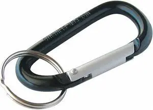 Large C-Clip, Aluminum, Black, 5/pk