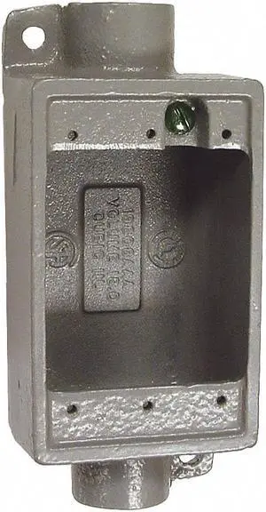 HUBBELL KILLARK FSC-1M Weatherproof Electrical Box, 18 cu in, FSC Box Type, 1