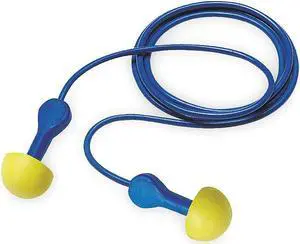 3M 311-1127 Disposable Corded Ear Plugs, Pod Shape, 25 dB, 100 Pairs,