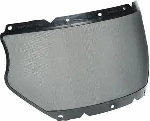 Visor, Mesh, Gray, Nylon Mesh, 17InW, 7-1/2InH