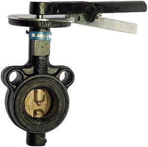 MILWAUKEE VALVE HW232B Butterfly Valve,Wafer,Size 4 In