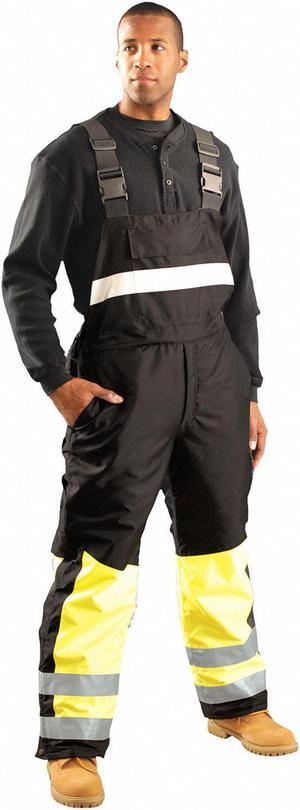 OCCUNOMIX SP-BIB-BY3X Hi-Vis Cold Weather Bib,Yellow,Mens,3XL