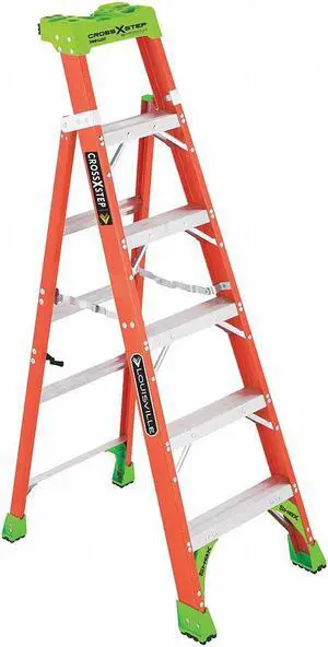 LOUISVILLE FXS1506 6 ft Fiberglass Stepladder, 300 lb Capacity